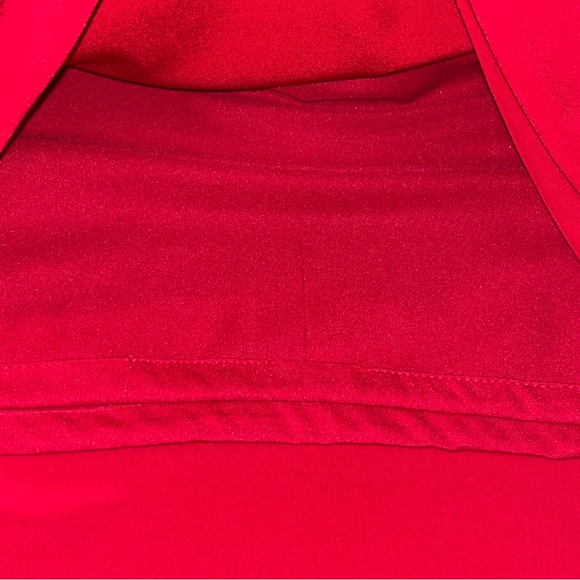 Just…Taylor bright red dress, ruffled neckline, zipper on side under left arm - Picture 9 of 12